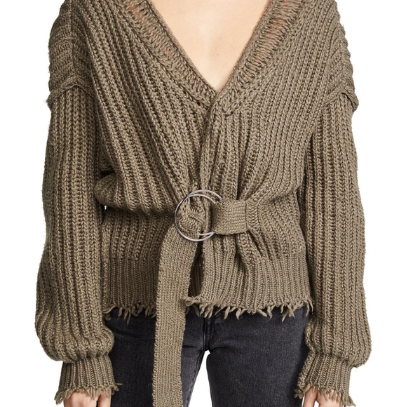 NWT Wildfox Citadel Wrap Green Sweater - Picture 4 of 8